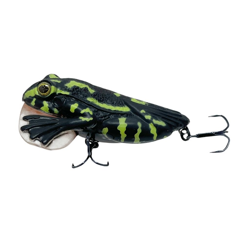 Mimix Jitter Frox 75mm Lure|FLYING FROX|DARK GREEN FROX|BLACK TOAD