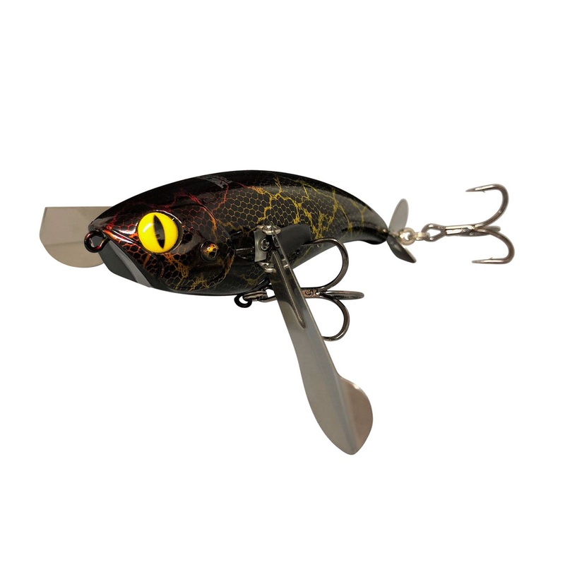 Jackall Mega Pompadour Lure|BLACK LIZARD|BLACK SNAKE|BROWN LIZARD