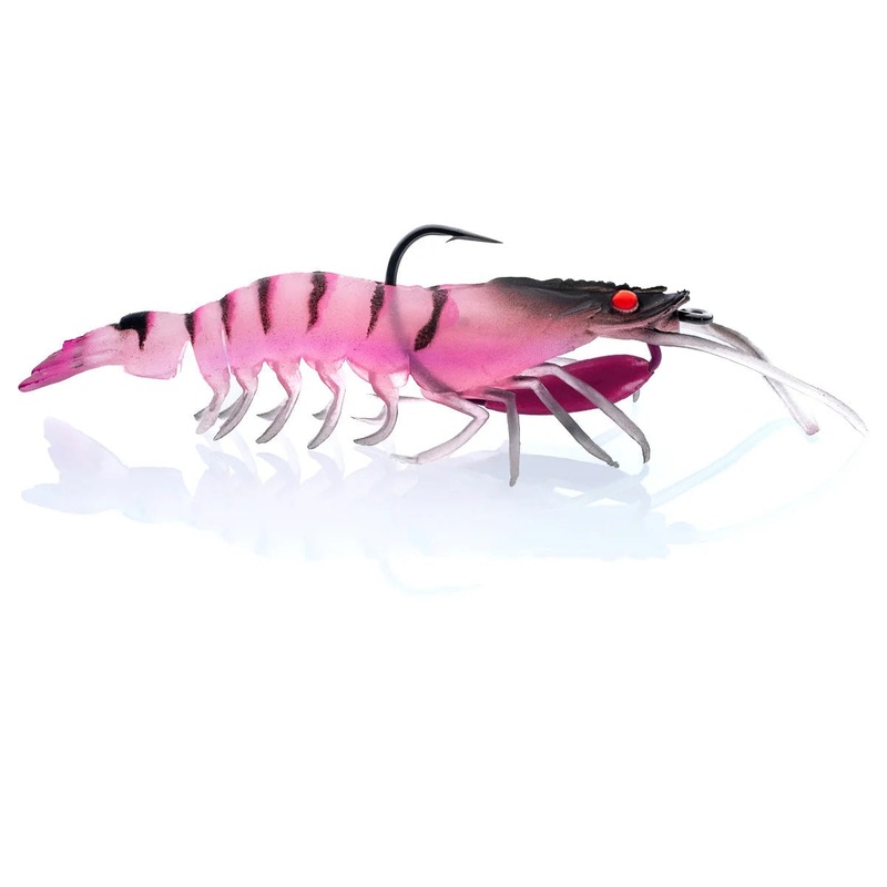 Chasebaits Flick Prawn 125mm|Green Prawn|Banana Prawn|Jelly Prawn|Native Prawn|Tiger Prawn|Crystal|Brown Tiger|Lemon Lime|Nugget|Pink Devil