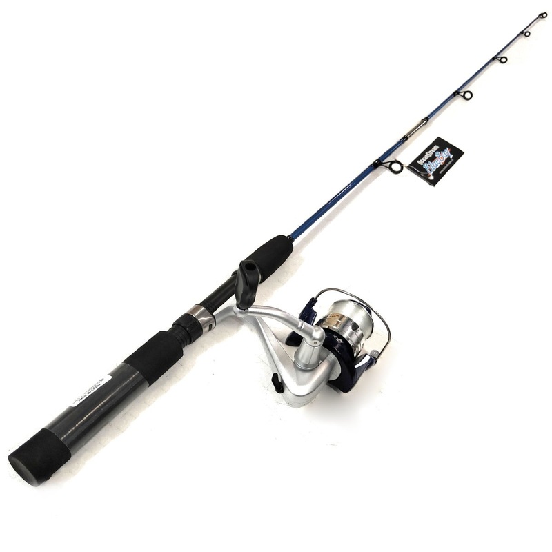Bluebay 4Ft Rod Reel Combo|Blue|Pink|Lime