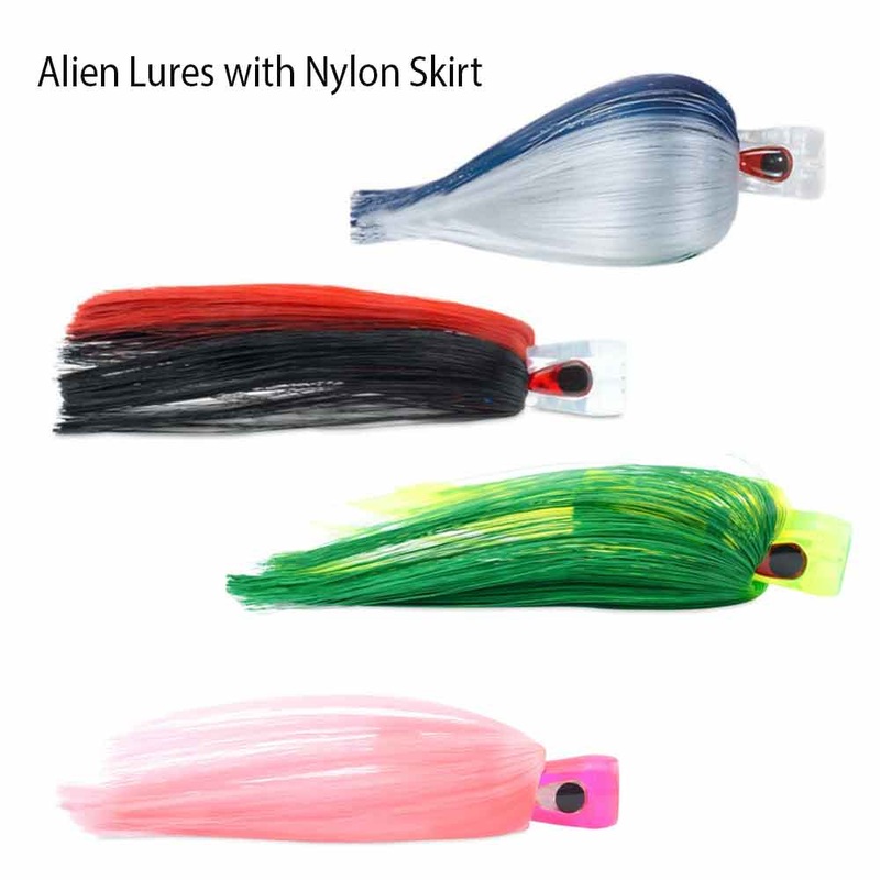 C&H Alien Lure Nylon Skirt|BLUE/WHITE|GREEN/YELLOW|PINK/WHITE