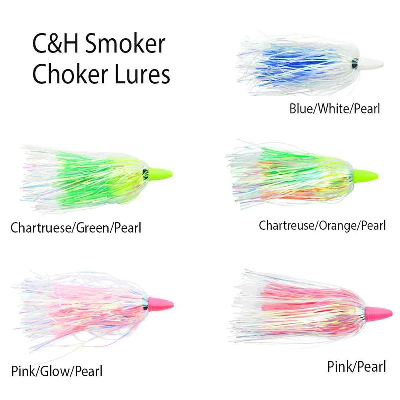C&H Smoker Choker|CHARTREUSE/GREEN/PEARL|CHARTREUSE/ORANGE/PEARL|PINK/GLOW/PEARL|PINK/PEARL|WHITE/BLUE/PEARL