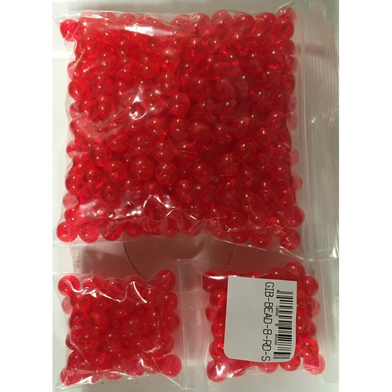 Gibbs Beads – Red|8mm – Small Bag|8mm – Large Bag|12mm – Small Bag|12mm – Large Bag|6mm – Large Bag
