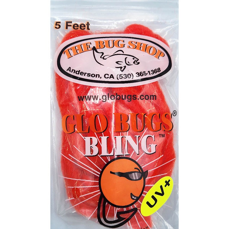 Glo Bugs Bling  Yarn – Flame 5′