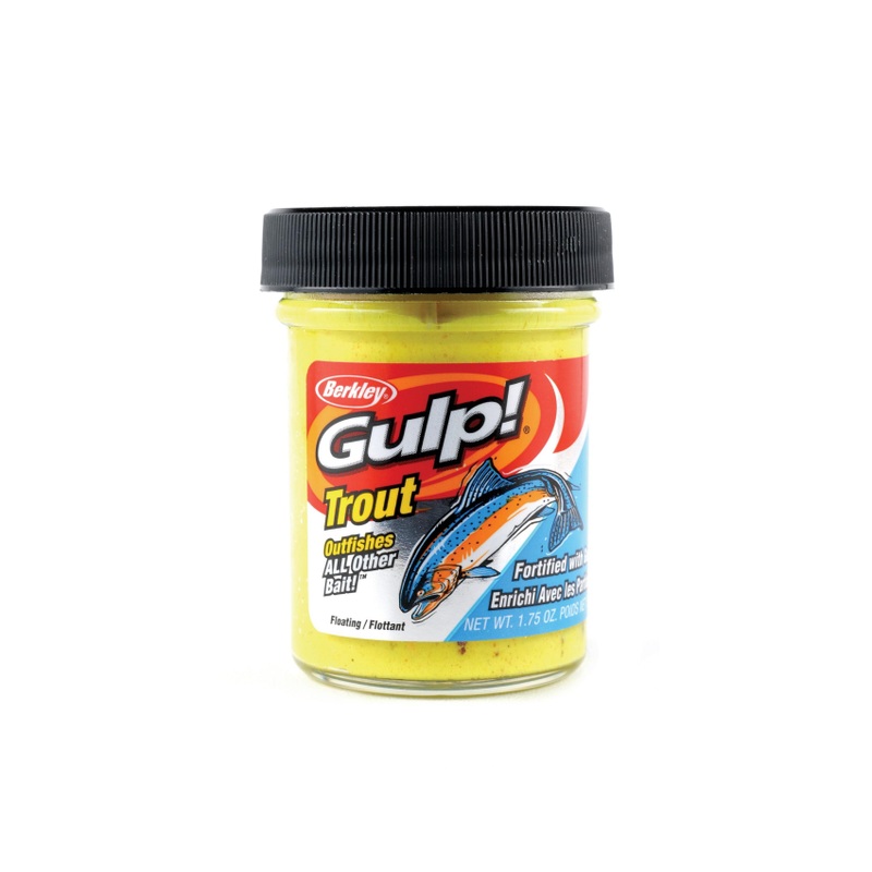 Berkely Gulp!  Trout Dough|Chunky Chartreuse|Orange Pulp|Rainbow Candy