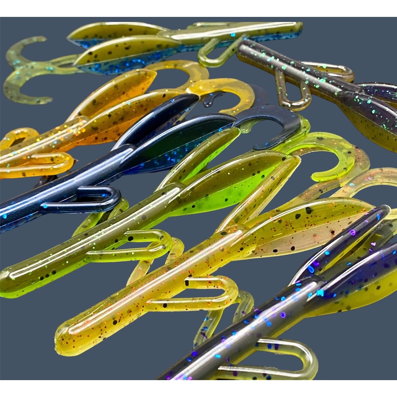 Battle Hawg|Luau|Mojo|Pumpkin Spice|Envy|Swamp Juice|Big “O”|Watermelon Red Pearl|Black Sapphire|Magic Craw|Bait Fish|Black Cherry|Midnight Purple|Chameleon|GP Flash|Ol’ Skool|Junebug|Overload|White Ice|Chartreuse Shad