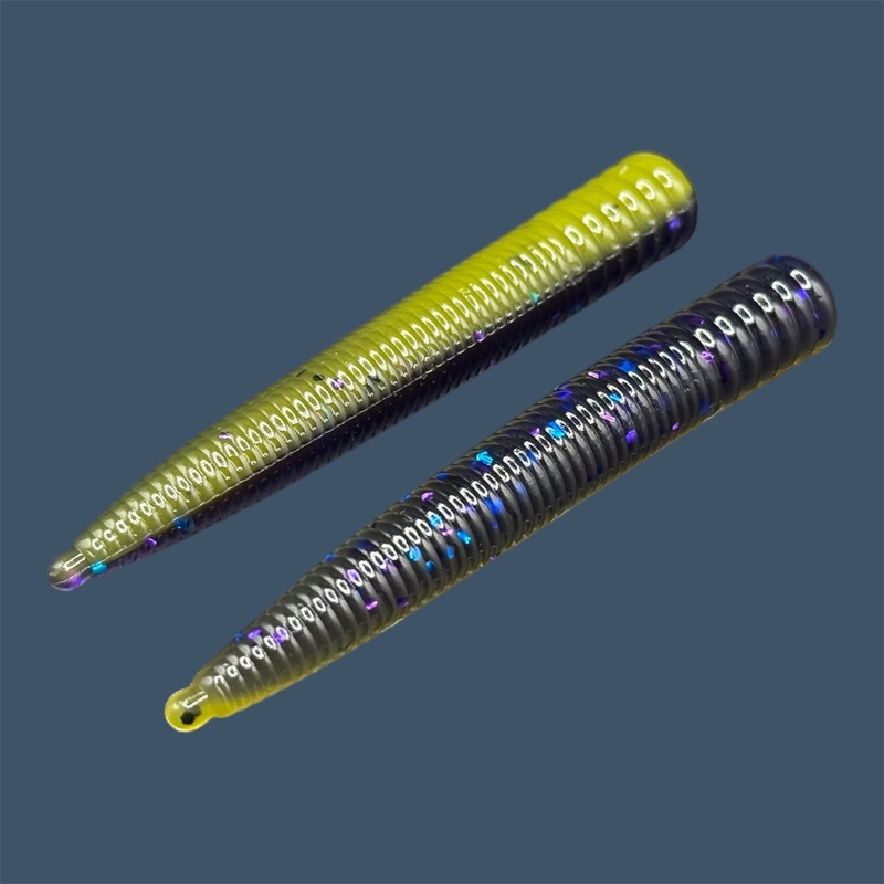 N3D|Luau|Mojo|Pumpkin Spice|Envy|Swamp Juice|Big “O”|Watermelon Red Pearl|Black Sapphire|Magic Craw|Bait Fish|Black Cherry|Midnight Purple|Chameleon|Daybreak Pearl|GP Flash|Ol’ Skool|Plum Pearl|White Ice|Chartreuse Shad