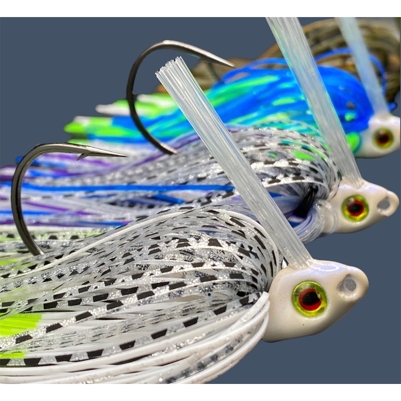 Swim Jig|1/4 oz|3/8 oz|Smoke Show|White Ice|Blue Chartreuse|Chartreuse Shad|Luau|Magic Craw|Big “O”|Swamp Juice|Pumpkin Spice|Envy|GP Flash|Ol’ Skool